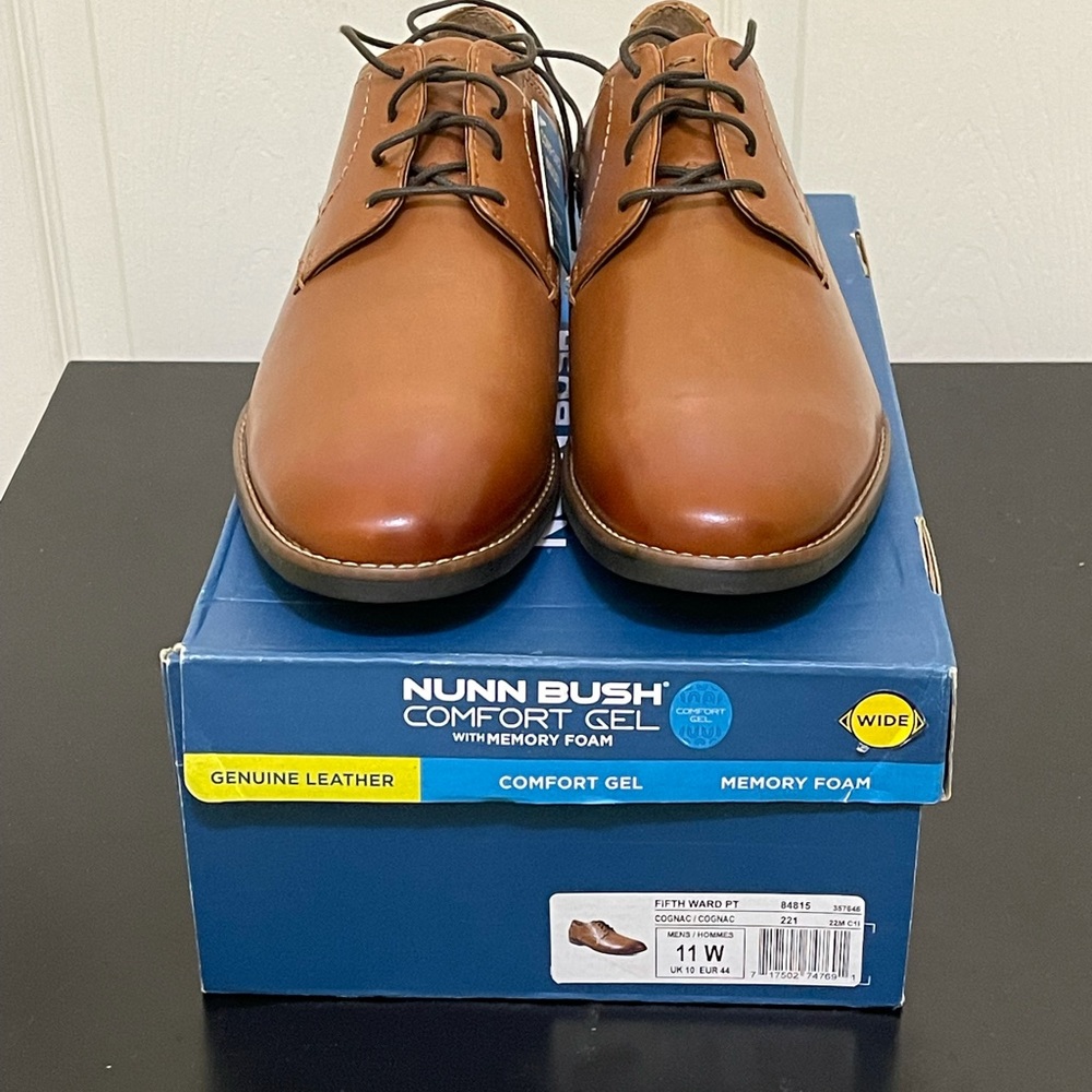 Nunn Bush Comfort Gel Shoes US 11W UK 10 EUR 44